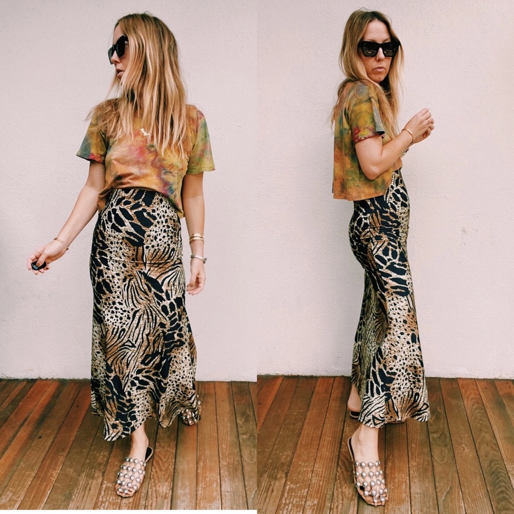 NWOT Novella Royale Broken Wing Midi Skirt